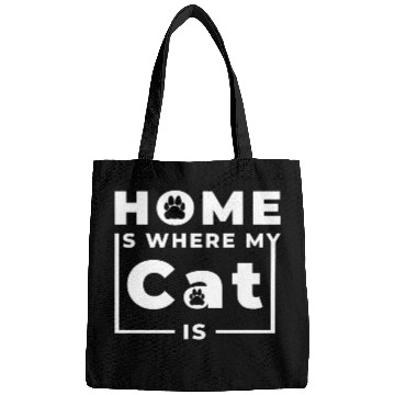 Discover Home is where my cat is Bags