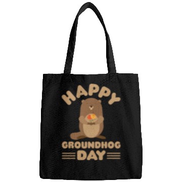 Discover Groundhog Day cute print retro Bags