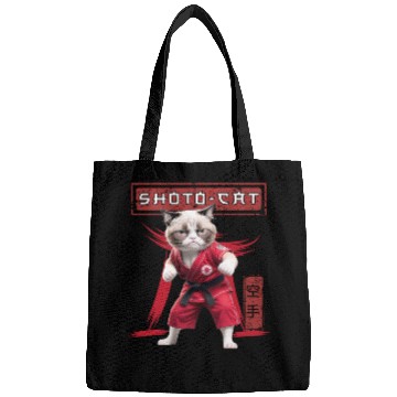 Discover Karate Cat, Karate Japanese Kanji Bags