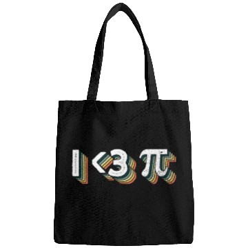Discover I <3 Pi - Funny Pi Day Math Teacher Bags