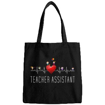 Discover Teacher Assistant Heartbeat Kindergarten Bags
