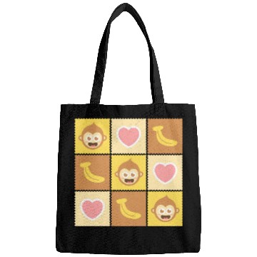 Discover Cute Monkey and Banana Pattern Bags