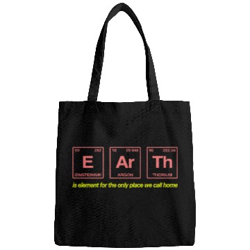 Discover EARTH - written in elements of the periodic table Bags