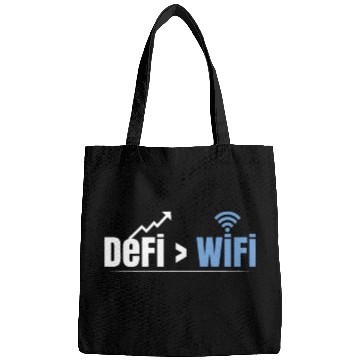 Discover DeFi Over WiFi Funny Crypto Bitcoin Bags