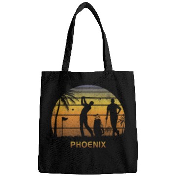 Discover Retro Phoenix Golf Golfing Fan Golfer Gift Bags
