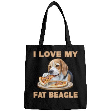 Discover I Love My Fat Beagle Bags
