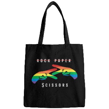 Discover Rock Paper Scissors | Funny Lesbian Pride LGBT Bags
