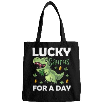 Discover Lucky Saurus For A Day Dinosaur St. Patrick's Day Bags