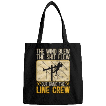 Discover Funny Electrical Lineman Saying Thank A Lineman Bags
