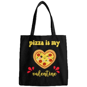 Discover pizza is my valentine Bags