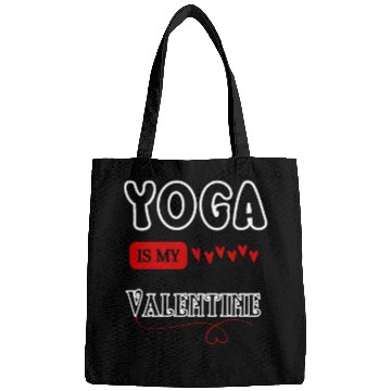 Discover yoga is my valentine Bags