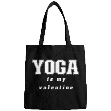 Discover yoga is my valentine Bags