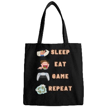 Discover sleep eat game repeat PlayStation Bags