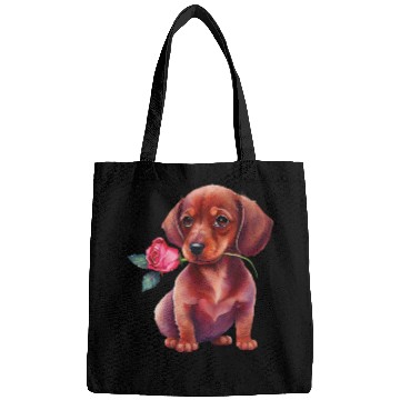 Discover Valentines Day Romantic Dachshund Bags