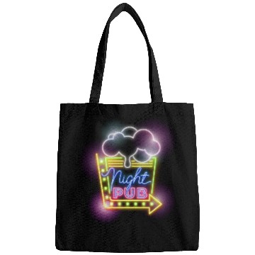 Discover Night Pub Neon Sign Bags