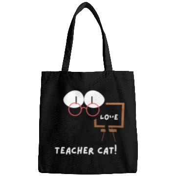 Discover teacher cat, meow Bags