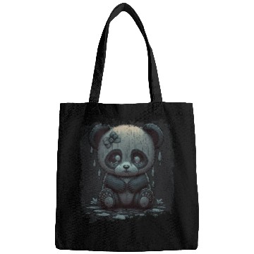 Discover cute sad panda Bags
