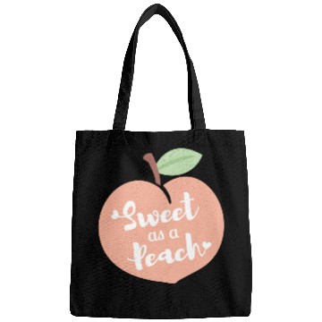 Discover Sweet As A Peach Typography and Hearts Bags