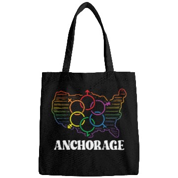 Discover Anchorage Pride Month Pride Flag LGBT Community LG Bags