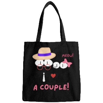 Discover sweet couple cats for valentine gift Bags