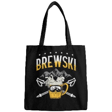 Discover Brewski Beer Drinker Skiing Ice Ski Winter Sport Bags