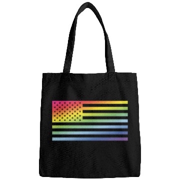 Discover Stars And Stripes / Rainbow Flag (America) Bags