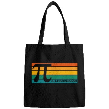 Discover Pi Pi Day Retro Vintage Bags