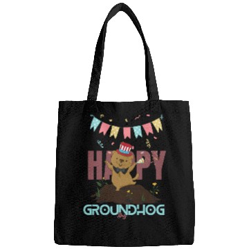 Discover Happy Groundhog Day Bags