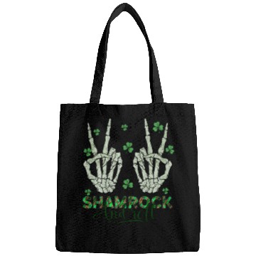 Discover St Patricks Day Irish Skeleton Shamrock And Roll Bags
