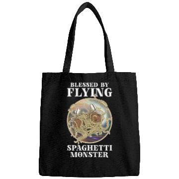 Discover Atheist Atheism Flying Spaghetti Pastafarianism Bags