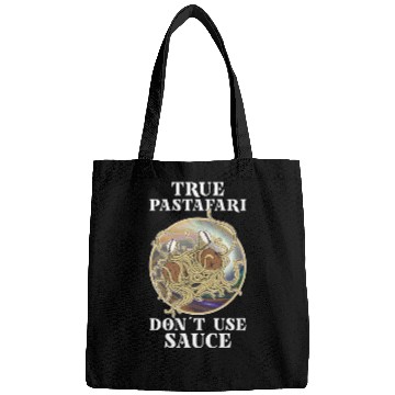 Discover Atheist Atheism Flying Spaghetti Pastafarianism Bags