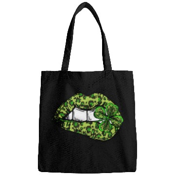 Discover Leopard Green Irish Lips St Patricks Day Bags