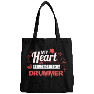 Discover My Heart Belongs to Drummer Valentines Day Gift Bags