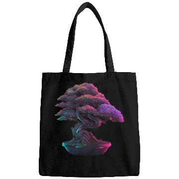 Discover Synthwave Bonsai Tree Bags