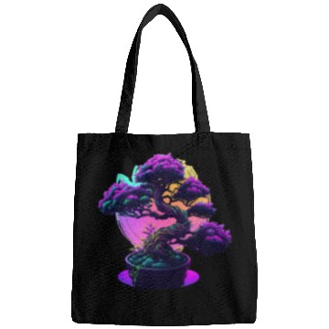 Discover Synthwave Bonsai Tree Bags