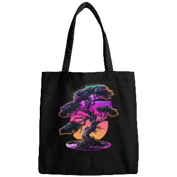 Discover Synthwave Bonsai Tree Bags