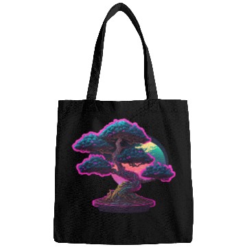 Discover Synthwave Bonsai Tree Bags
