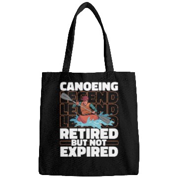 Discover Canoe Canoeing Canoeist Retired Bags