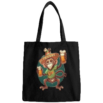 Discover Funny Spider Monkey Lover Mexican Spider Monkey Bags