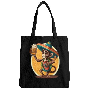 Discover Funny Spider Monkey Lover Mexican Spider Monkey Bags
