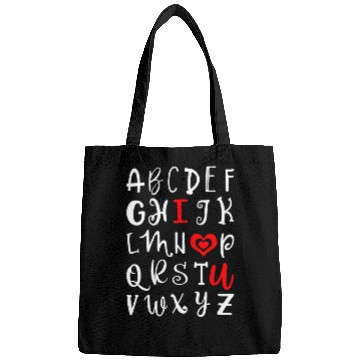 Discover Alphabet I Love You Bags