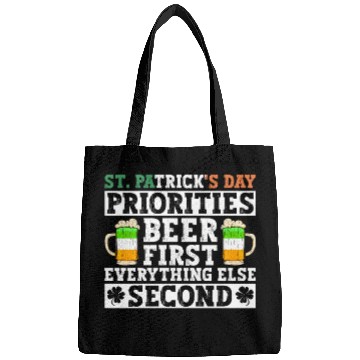 Discover St. Patrick's Day Priorities Beer First Everything Bags