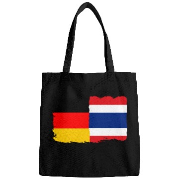 Discover Thailand Flag Germany Flag Half Thai Half German Bags