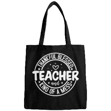 Discover Thankful Grateful Blessed Teacher School Thanksgiv Bags