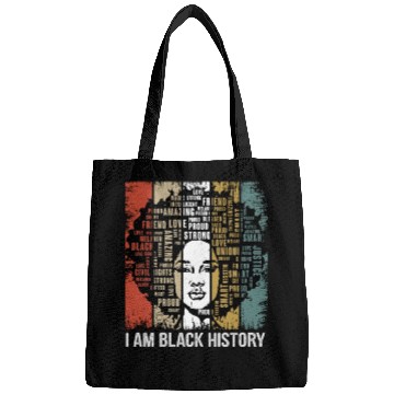 Discover I am black history Bags