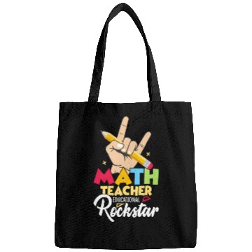 Discover Math Teacher Educational Rockstar School Education Bags