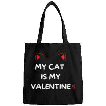 Discover My Cat Is My Valentine Bags