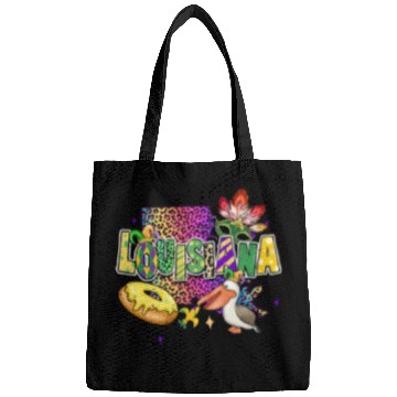 Discover New Orleans Men Women Louisiana Mardi Gras Outfit Bags