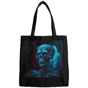 Discover Glamour shot of a skeletal dark witch Bags