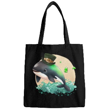 Discover St Patrick's Day Irish Cute Orca Saint Patrick Bags